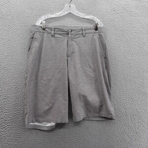 Adidas‎ Lightweight Performance Golf Shorts Size 34 Gray Stripe Mens 10" Inseam